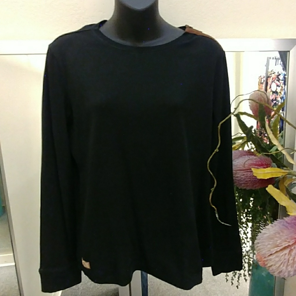 LRL Lauren Jeans Co Vintage Shirt with Elbow Pads